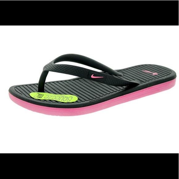 Nike Shoes | Nike Solarsoft Thong Sandals | Color: Black/Pink | Size: Various | Dreamdimeglio's Closet